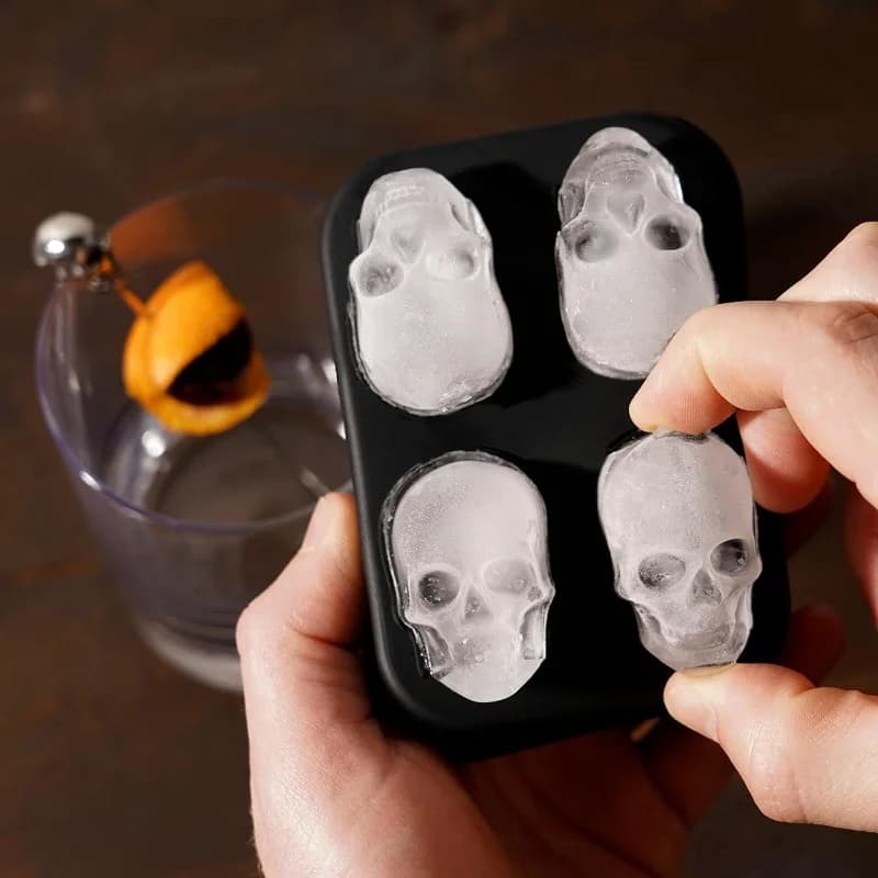Kalup za 3D ledenu kuglu s lubanjom