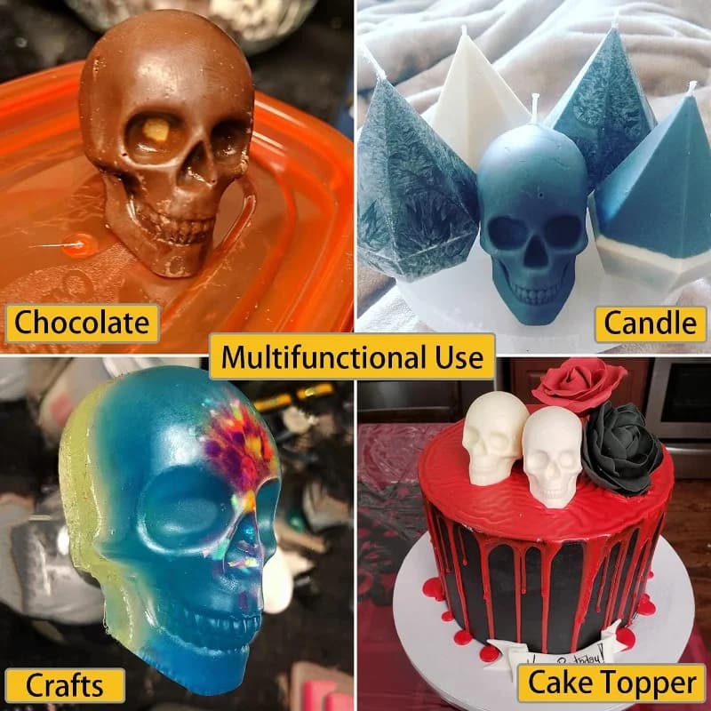 Kalup za 3D ledenu kuglu s lubanjom